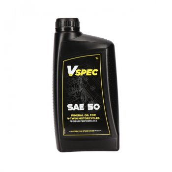 Vspec, SAE 50 (Mineral) Motoröl. 1 Liter Flasche.