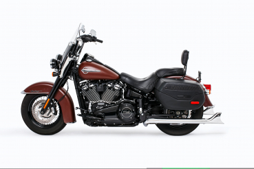 FULL EXHAUST SYSTEM TRUE DUAL SHARKTAIL 2-2, FOR M8 SOFTAIL   2018  EU APPROVED