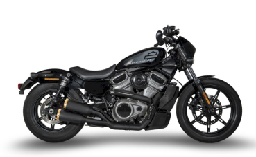 ABGASANLAGE  2-1-2 ANLAGE "ERAZOR" BLACK / SS STEEL FÜR SPORTSTER NIGHTSTER 975  MIT EG ABE  EURO 5