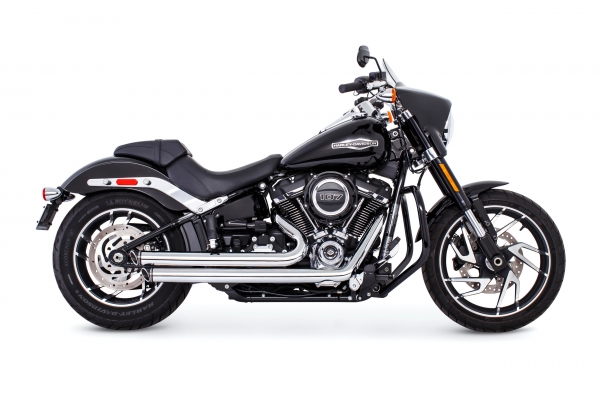 FULL EXHAUST SYSTEMS STAGGERED SLASH X TORQUE FOR M8 SOFTAIL  2018  EU APPROVED
