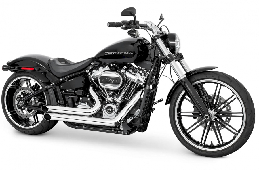 FULL EXHAUST SYSTEM  "BRUTUS TURNOUT " 2-1-2  FOR M8 SOFTAIL  MY -17 EU APPROVED