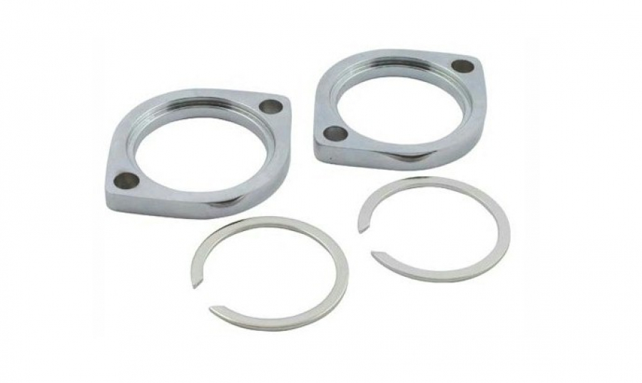 EXHAUST FLANGE AND RETAINER KIT CHROME