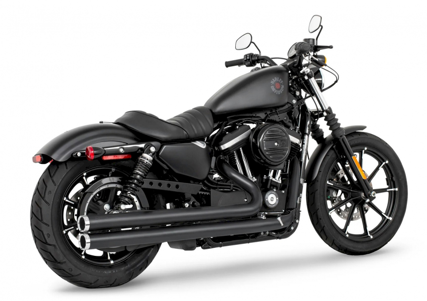 FULL EXHAUST SYSTEM "MAD MAX BUBBA" X-TORQUE FOR SPORTSTER XL 1200 MY  2004 -2020  EU APPROVED