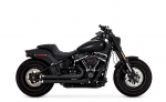 AUSPUFFANLAGE V&H DOUBLE BARREL 2 1/2 ZOLL FÜR SOFTAIL M8 AB Bj 18 MIT EG ABE